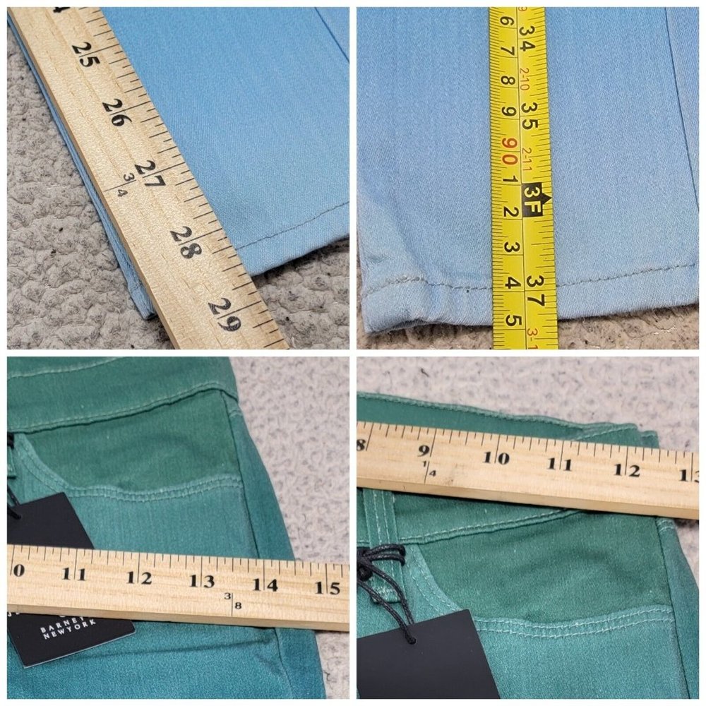 J Brand x Rob Pruitt Womens Green Blue Gradient Super Skinny Jeans Size … - Picture 9 of 12